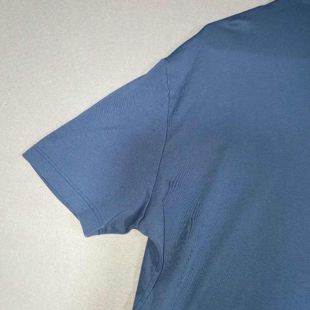 Lacoste Mens Blue Short Sleeve Cotton Polo Size 7